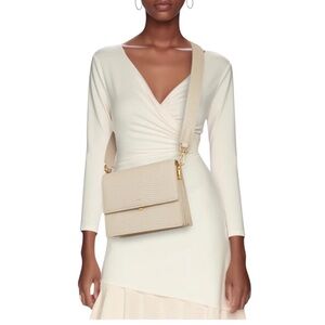 JW PEI Mini Flap Crossbody - Ivory Lizard
